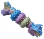 Puppy Teething Toys Dog 3 Ring Rubber Chew Toy