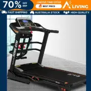 Treadmill Electric Home Gym Fitness Exercise Machine with Massager 480mm W 0-MSG