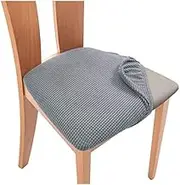 AIMALL Versatile Stretch Jacquard Dining Chair Seat Covers | Removable & Machine Washable Slipcover | Perfect Furniture Protection for Home & Office Chairs | 14.17-18.11 x 14.17-18.11 Inches