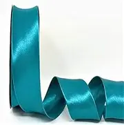 Duchess Satin Bias Binding Tape for Sewing, Seaming, Stitching, Piping, Hemming, Quilting, Patching, Outfits and Crafts - 30mm Professional Quality. (Jade Teal, 5M X 30MM)