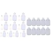 10Pcs Refillable Hand Sanitizer Soap Bottles Holder Cover with for Key Carr