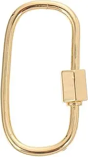 LALAFINA 1pc Oval Shape Screw Lock Carabiner Clasp Jewelry Link Connector for Accessories Key for Necklaces Backpacks and Handbags