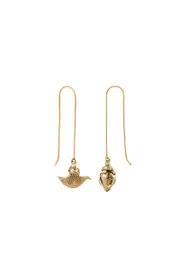 HOOK BAR EARRINGS RING OF ROSES NANO