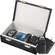 Faraday Box & 2 Pack Faraday Bag, Faraday Cage Key Fob Protector, RFID Signal Bl