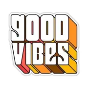 70's Good Vibes Sticker Decal