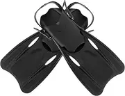 VANZACK 1 Pair Snorkeling Swimming Buoy Swim Accessories Pool Paddles Scuba Beach Float Swim Adult Cap Flippers Headband Sup Swim Vest Swim Mask Black Plastic