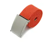 Canvas Belt Unbuckle Easily Unisex Canvas Canvas Web Belt - Orange