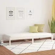 [vidaXL] Day Bed White 90x190 cm 3FT Single Solid Wood Pine