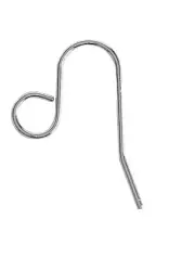 50 x Huge-Loops Stainless Steel French Earwire with Very Large Loop - 5mm