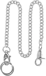 [OATIPHO] 1pc Pocket Watch Metal Chain Clothes Belt Chain Buckle Silver Waist Chain under Mens+pants Mens Pants Mens Keychain Chains for Men Wallet Stainless Steel Boy Vintage Pocket Clip