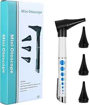 Otoscope with Light - Ear Scope Otoscope with 4 Otoscope Covers, Diagnostic Ear Care Tool for Nurse, Children, Adults & Pets, Pocket Size, without Battery, Style 2
