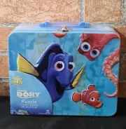 Disney Pixar Finding Dory Tin Lunchbox and 24 PCS Puzzle NEW