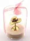 Estee Lauder SUN BONNET Pleasures Solid Perfume Hat on Stand in Original Package