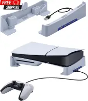 Mcbazel Horizontal Stand for PS5 Slim Console Only, PS5 Slim Base Stand with 4 U