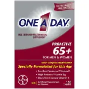 Proactive 65+, Mens & Womens Multivitamin, Supplement with Vitamin A, C, D, a...