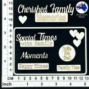 Chipboard Embellishments for Scrapbooking, Cardmaking - Scrap Words 56 CB1272