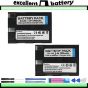 2x Battery Pack For Pentax D-Li50 D-BC50 K10 D GP K10D Grand Prix K20D 1900mah