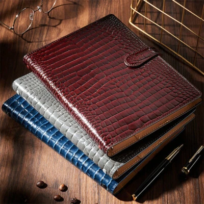Luxury Refillable PU Leahter Cover Journals Notebook Paper Diary Planner 160Page