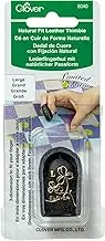Clover Leather Thimble, Black