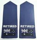 Retired Thin Blue Line, Police Epaulets, NSW, 2 Items (1 x Pair)