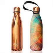 BBBYO Stainless Steel Water Bottle with Cover 750ml - Gold Spiral