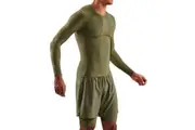 Skins Men's Series-5 Activewear Long Sleeve Top Khaki - XL
