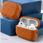 Leather Texture Case for Apple Airpods 1 2 3 4 Pro Air Pods Wrieless Bluetooth E