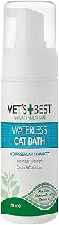 Vet's Best Natural Waterless Cat Bath |No Rinse Waterless Dry Shampoo for Cats, 150ml