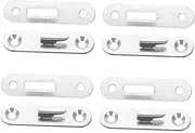 Holibanna 4pcs Heavy Duty Bed Rail Brackets Bed Hinge Connectors for Headboards and Footboards Resistant Hook Plates for Easy Installation and Repair