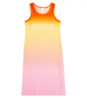 [Givenchy Kids] Givenchy Kids Logo ombré cotton jersey dress Y 14 multicoloured