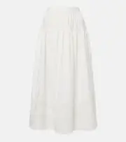[Ulla Johnson] Ulla Johnson Harlow cotton poplin maxi skirt AU 10 green