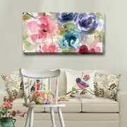 Macro Garden Stretched Canvas Print F109