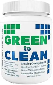 Coral Seas Green to Clean Pool Clarifier, Non-Toxic, 2 Pounds