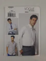 Vogue Sewing Pattern 8889 V8889 Men's Shirts 3 styles Pattern Size 34-40 NEW