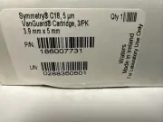 Symmetry C18 VanGuard Cartridge, 100Å, 5 µm, 3.9 mm X 5 mm, 3/pk