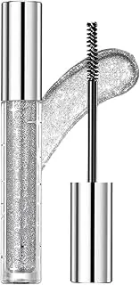Eyelash Glitter Mascara - Define Long Lasting Curling Eyelashes | Lightweight Dries Quickly | Soft Gel Formula Smudge-proof Shimmer Lash Mascara | Waterproof Soft Gel Mascara For Parties, Cosplay