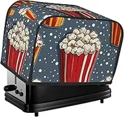 BedBliss Pattern Of Popcorn Print 2 Slice Toaster Cover Fingerprint Bread Maker Protectors,Kitchen Small Appliance Dust Cover