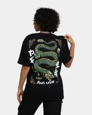 [Goat Crew] Goat Crew Sleeping Dragons T-shirt Black - Size L L Black