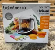 Baby Brezza Glass One Step Delux Food Maker Automatic Blender Steamer NEW