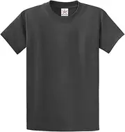 [Star and Stripes] Plain Dark Grey T Shirt 100% Rich Soft Organic Cotton Dark Grey Plain T Shirt