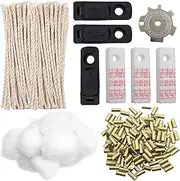 Lighter Repair Kit Universal Replacement Parts for Lighters Complete Accessories for Petrol Lighters Flint and Wick Set Suitable for Most Lighters