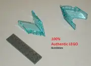 LEGO NEW 6x4x1 Transparent Light Blue Windscreen (2x) 6199561 Brick 35372