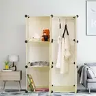 DIY 6 Cube Storage Cabinet Cupboard Compartment Wardrobe Shoe Rack Shelf Portabl