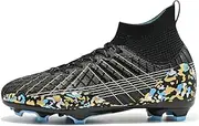 [ZENTAUR] Men's High Top Soccer Shoes are Suitable for Breathable Football Shoes On Grass and Hard Surfaces Football Equipment