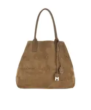 Hogan Script Logo Embossed Medium Shopping Bag One size beige