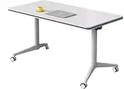 Office Conference Table, Movable And Foldable To Meet The Needs Of A Variety Of Office Space, Modern Desk, Wide Desktop, Strong Load-bearing Conference Training Table(140*40cm/55.1*15.7in)