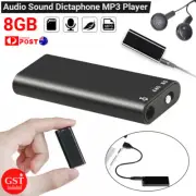 Mini Digital Spy Voice Activated Recorder Audio Sound Dictaphone MP3 Player 8G