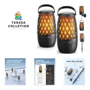 Upgraded Outdoor Speakers Gift for Men Bluetooth Speaker with lights Multi-Sy...