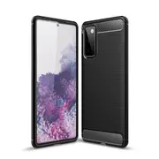 MCC Slim Samsung Galaxy S20 FE Fan Edition Carbon Fibre Soft Case Cover [Black]