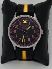 Fossil FS5613 Men's Silicone Analog Black Dial Quartz Wrist Watch MSRP $95 NM33
